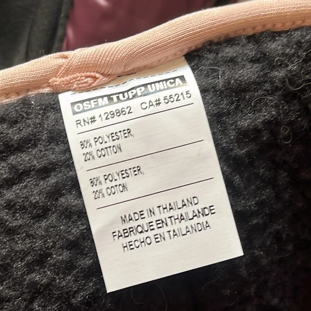 NWT Nike Club Fleece Pink Headband & NWOT Pajar 1963 Canada Burgundy Mittens Set